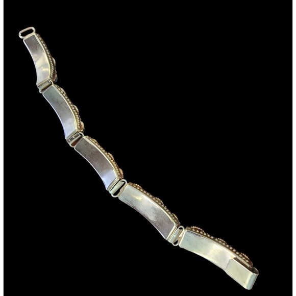 Pretty Vintage Mosaic Hinged Bracelet (A5792) - Picture 5 of 6